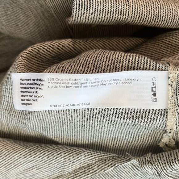 Eileen Fisher Jacket Black & White Stripe Ticking Stripe Jacket Sz 3X NWT Button - Picture 12 of 13